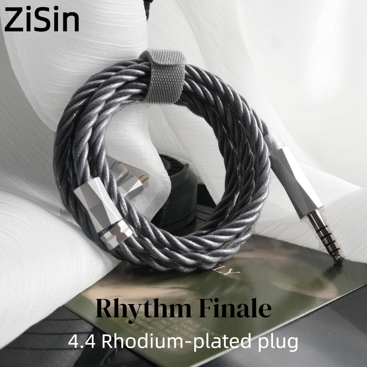 Golf Zero - ZiSin-97 IEM cable 4.4 rhodium-plated plug