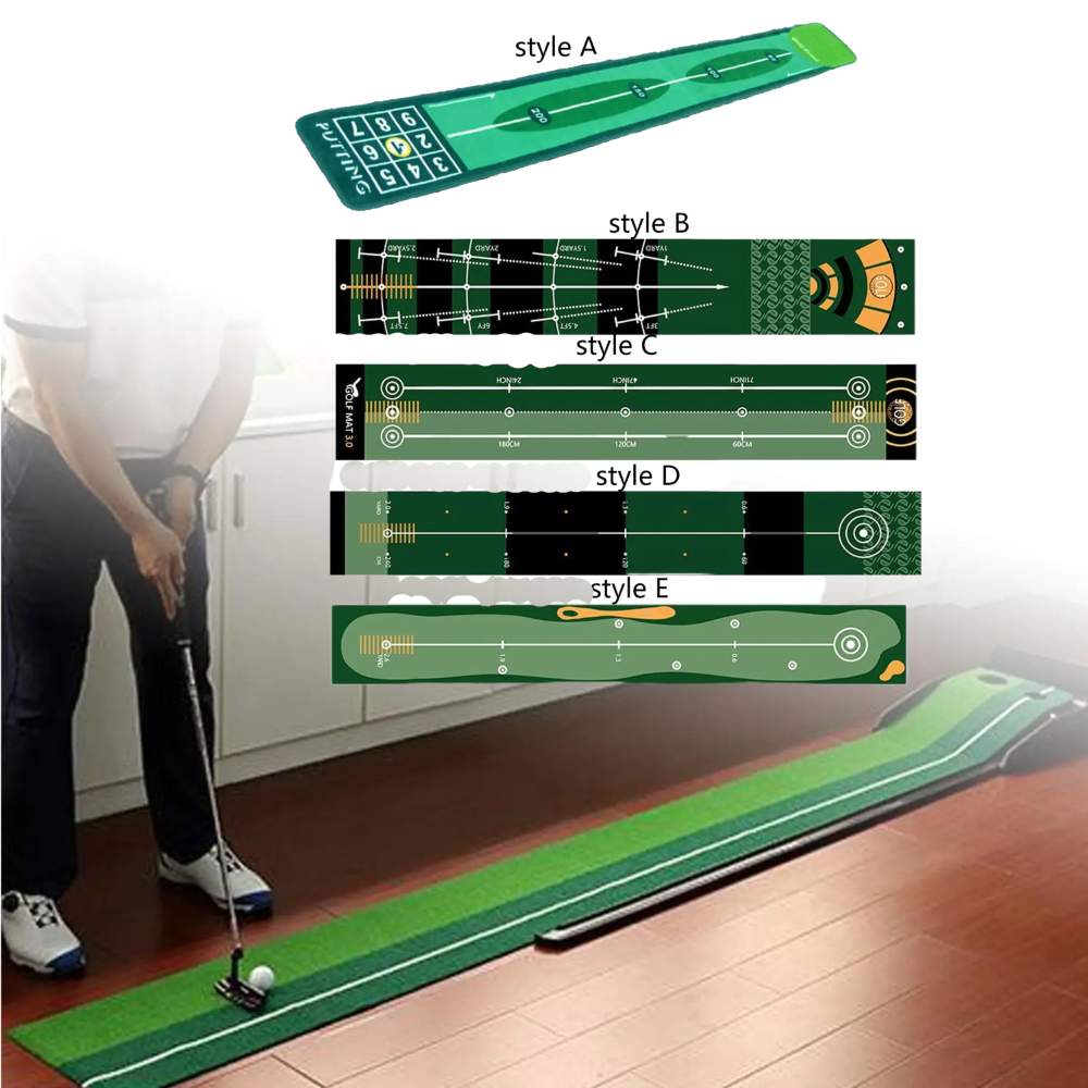 Practice Equipment For Golf - Golf Putting Indoor Golf Hitting Mat