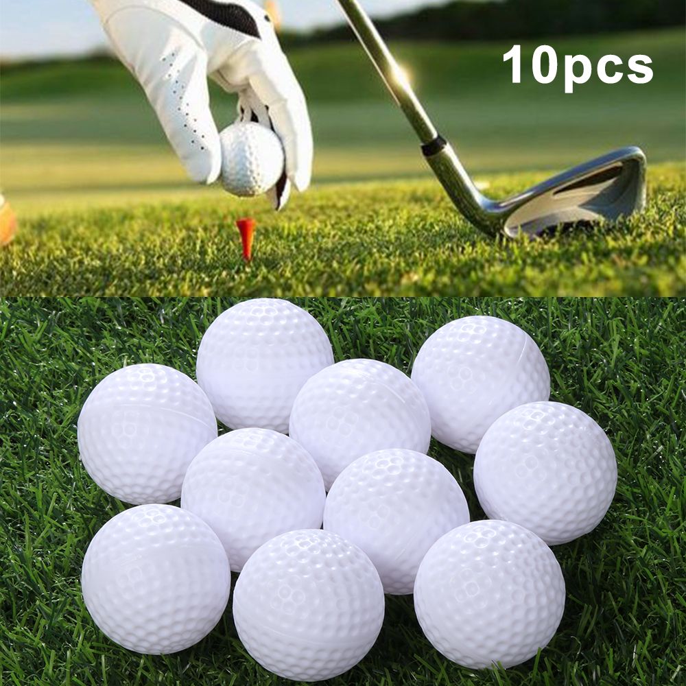 Practice Golf Balls 10 Pcs Whi - Practice Equipment For Golf 리뷰 및 가격