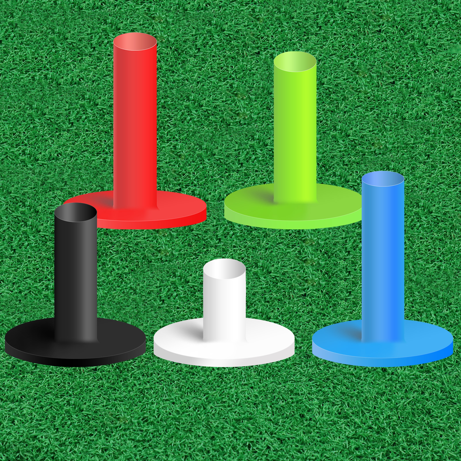 5 Pack Mixed Size Golf Tees fo - Practice Equipment For Golf 리뷰 및 가격