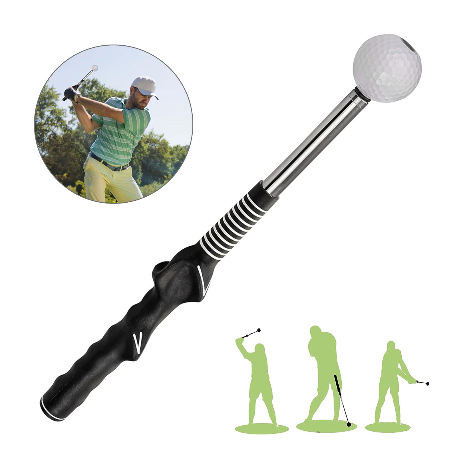 Retractable Golf Swing Trainin - Practice Equipment For Golf 리뷰 및 가격