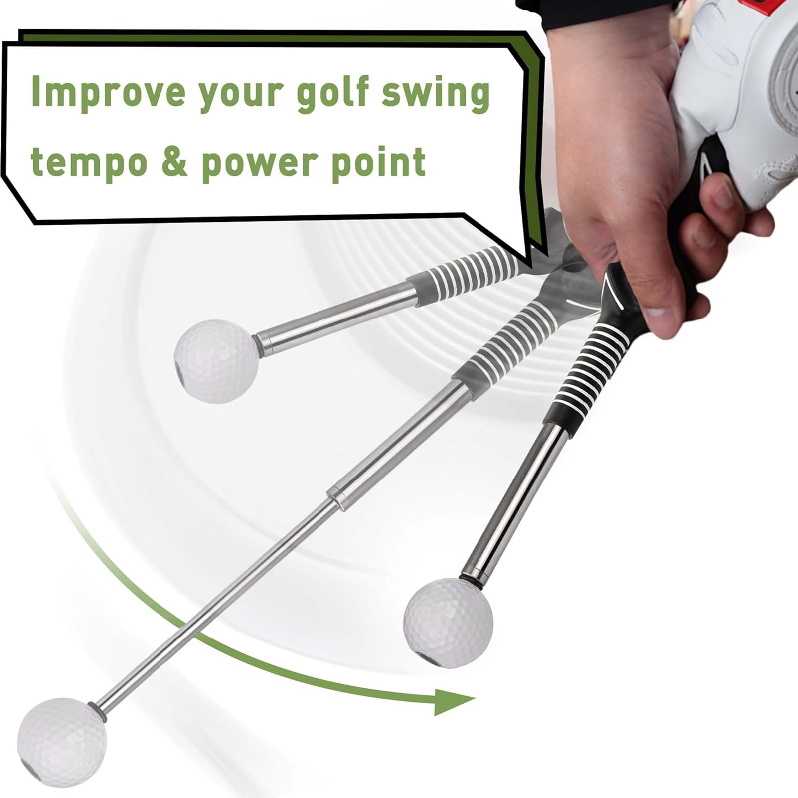 Retractable Golf Swing Trainin - Practice Equipment For Golf 리뷰 및 가격
